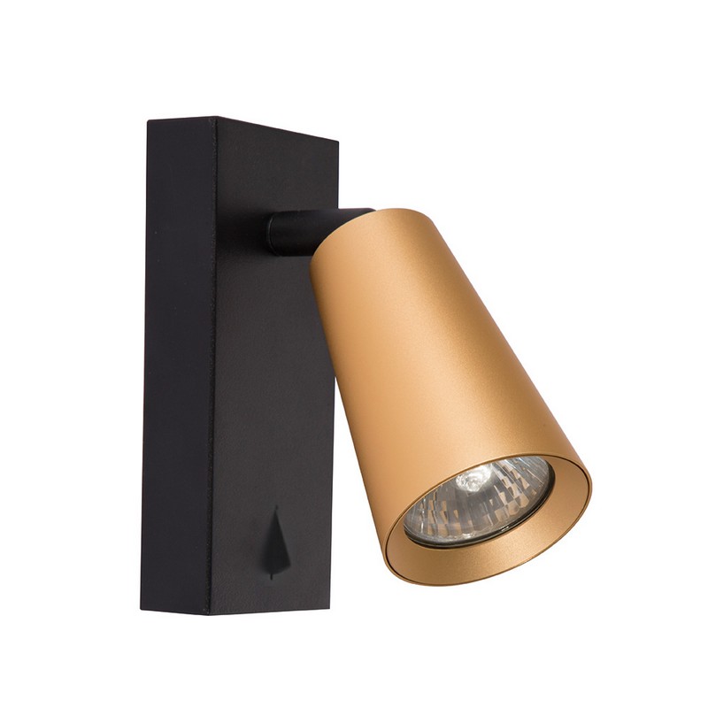 Накладные светодиодные светильники Светильник Feron ML1850 BELL 35W 230V GU10 золото и чёрный 48420 