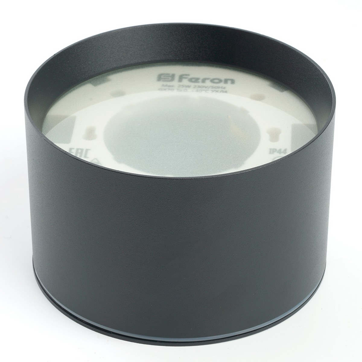 Накладные светодиодные светильники Светильник потолочный Feron HL373 25W GX70 черный 48733 