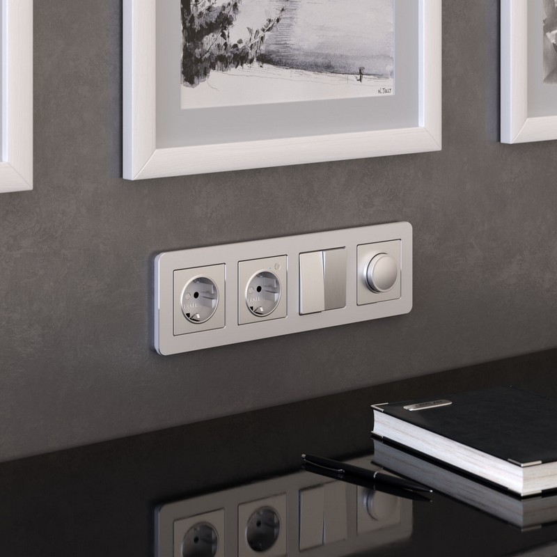 Рамки Werkel Platinum Рамка Werkel на 4 поста Platinum алюминий W0042606