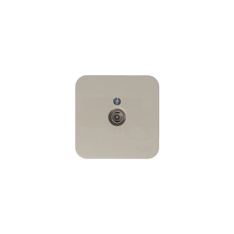 Blanca бежевые розетки и выключатели Коннектор SE Blanca TV Бежевый наружный изолир. пластина BLNTA000017