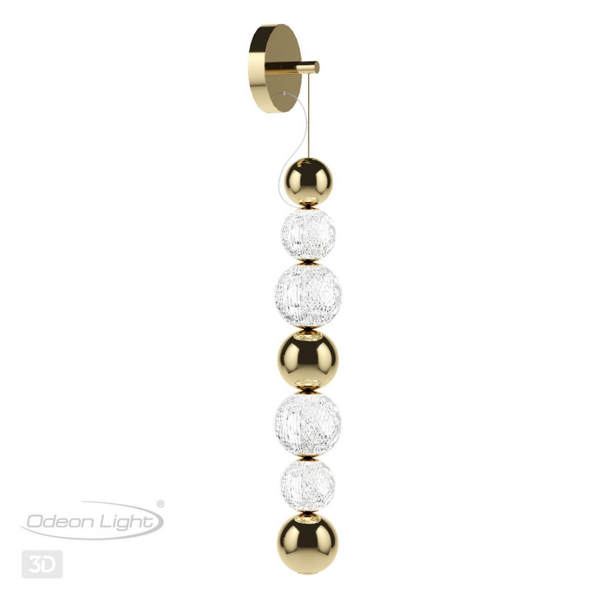 Настенный светильник ODEON LIGHT 5008/13WL CRYSTAL
