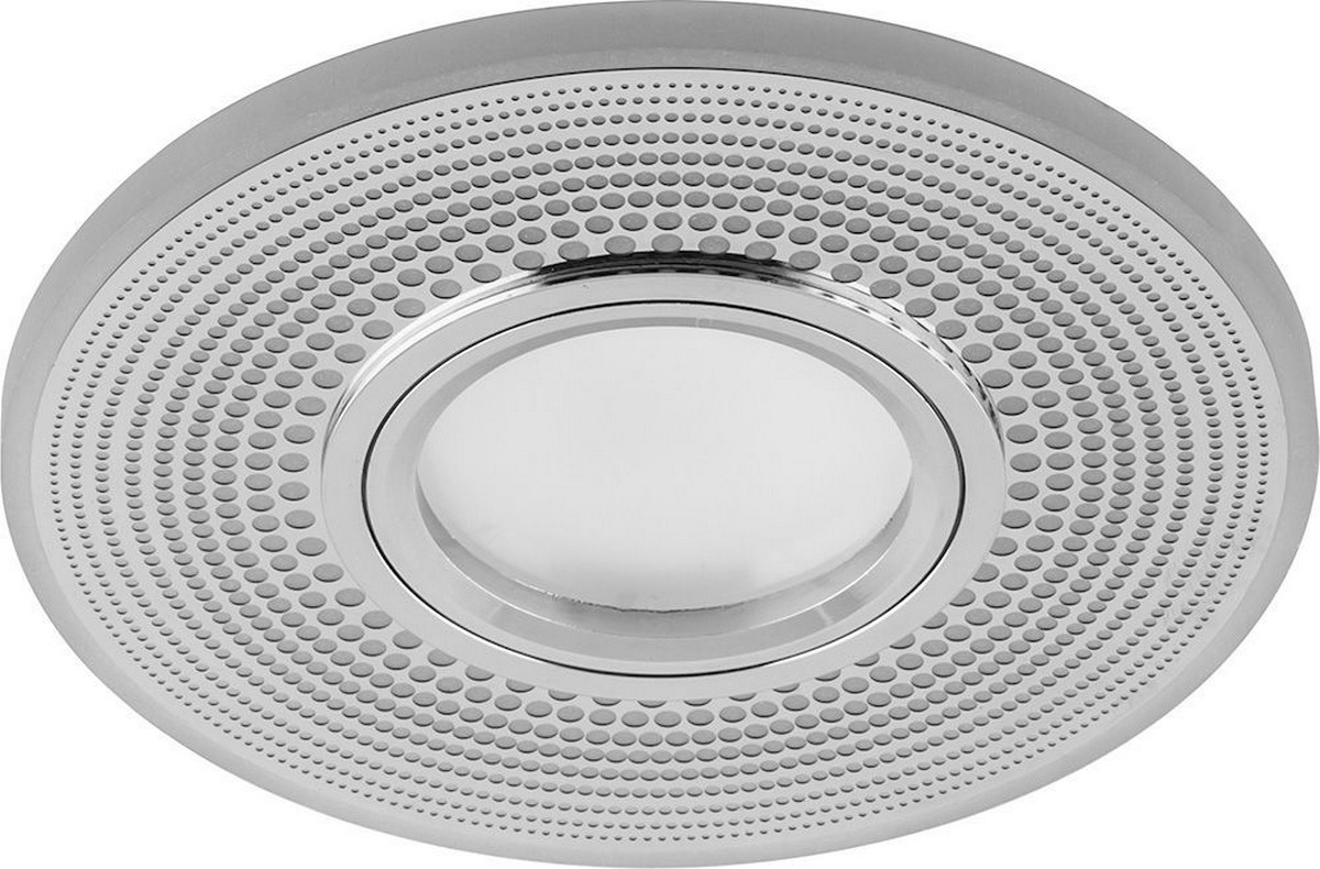 Светильник встраиваемый Feron CD950 с LED подсветкой MR16 белый матовый 29712