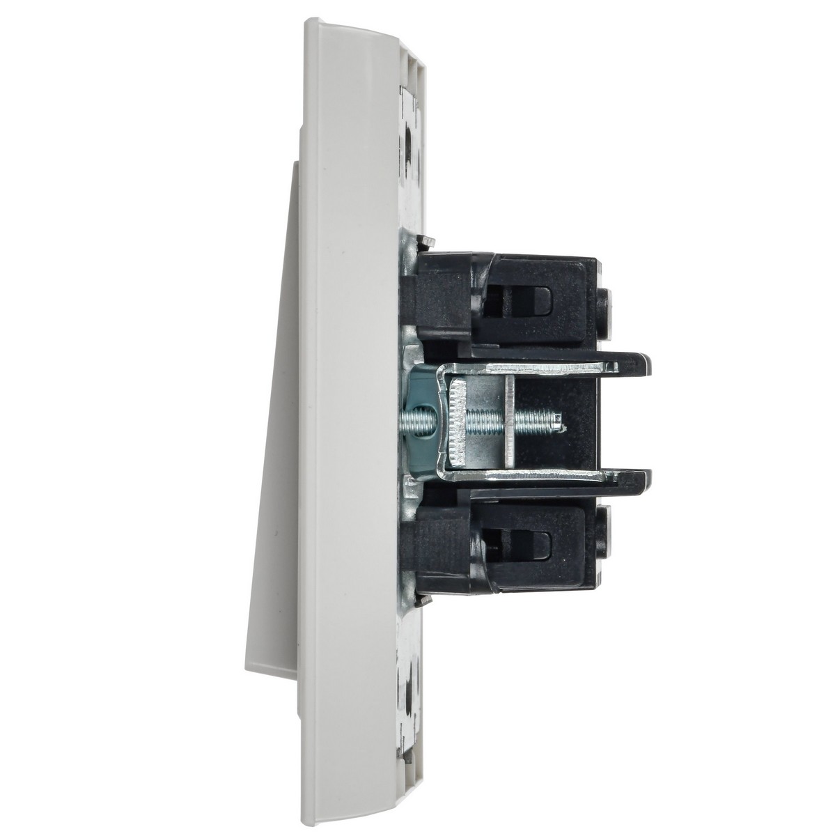 IEK Brite Белый Выключатель IEK BRITE 2-клавишный проходной 10А ВС10-2-6-БрБ белый BR-V22-0-10-K01