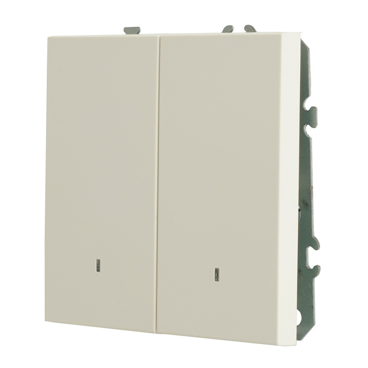 Выключатель 2-клавишный c индикатором STEKKER Эмили RSW10-5102-01 белый фарфор soft touch 49864