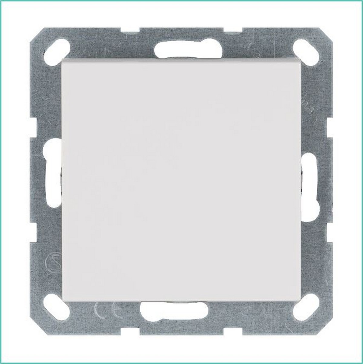 JASMART G - розетки и выключатели Выключатель одноклавишный JASMART Белый глянцевый G3011W