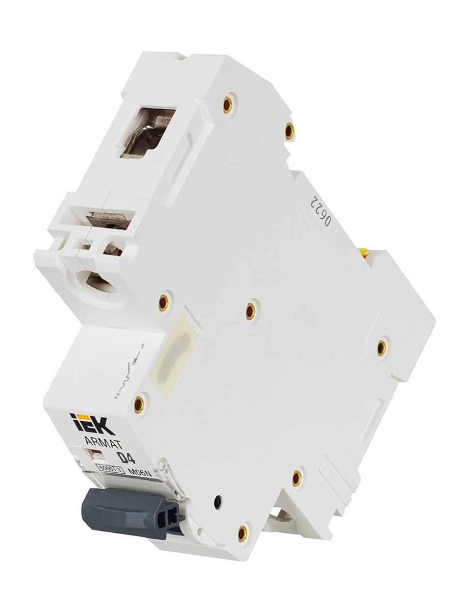 Автоматический выключатель IEK ARMAT M06N 1P D 4А AR-M06N-1-D004