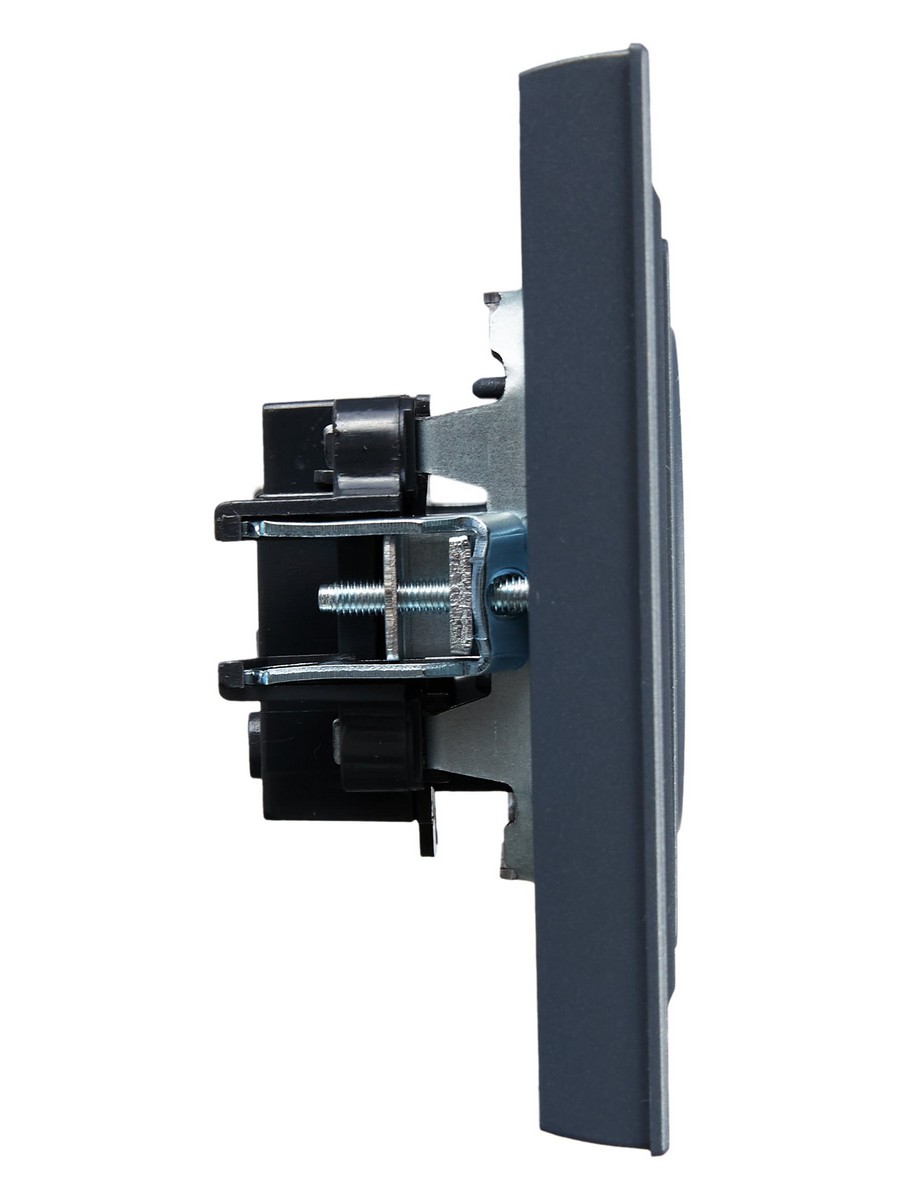 IEK Brite Маренго Розетка IEK BRITE Маренго без з/к/ш 10А в сборе РСР10-1-0-БрМ BR-R10-10-K35-F