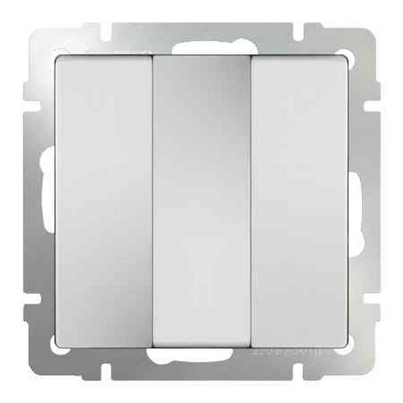Werkel Белый механизмы Выключатель Werkel трехклавишный  (белый) W1130001