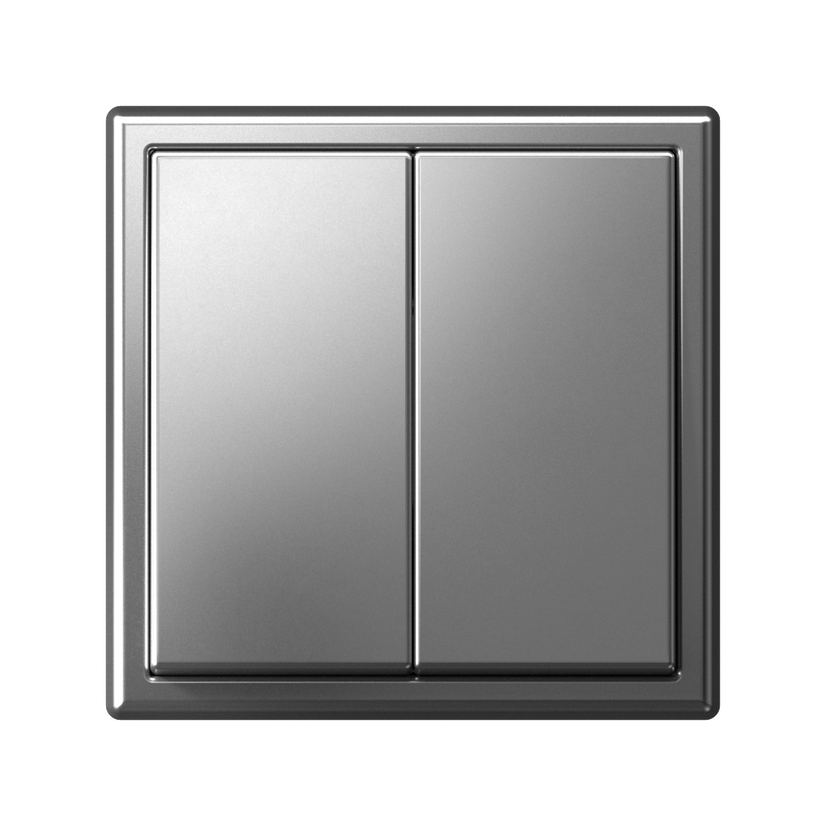 ArtGallery Сталь Переключатель Systeme Electric ArtGallery Сталь 2-клавишный    GAL000965