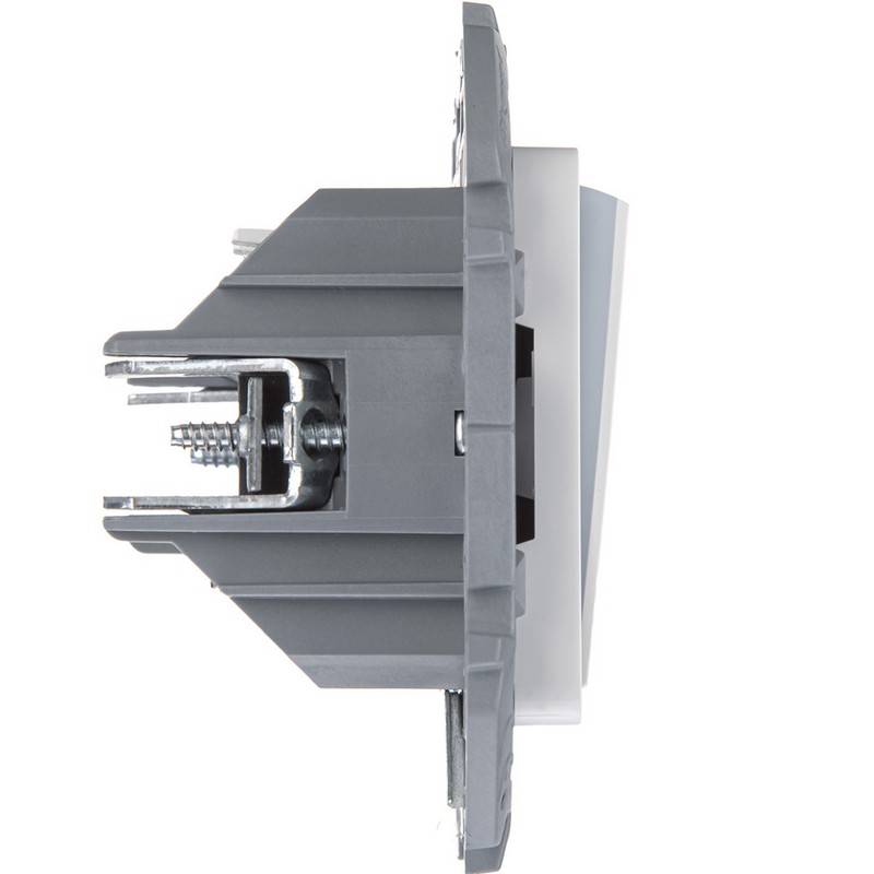 Переключатель Legrand INSPIRIA Белый двухклавишный с подсветкой 673665