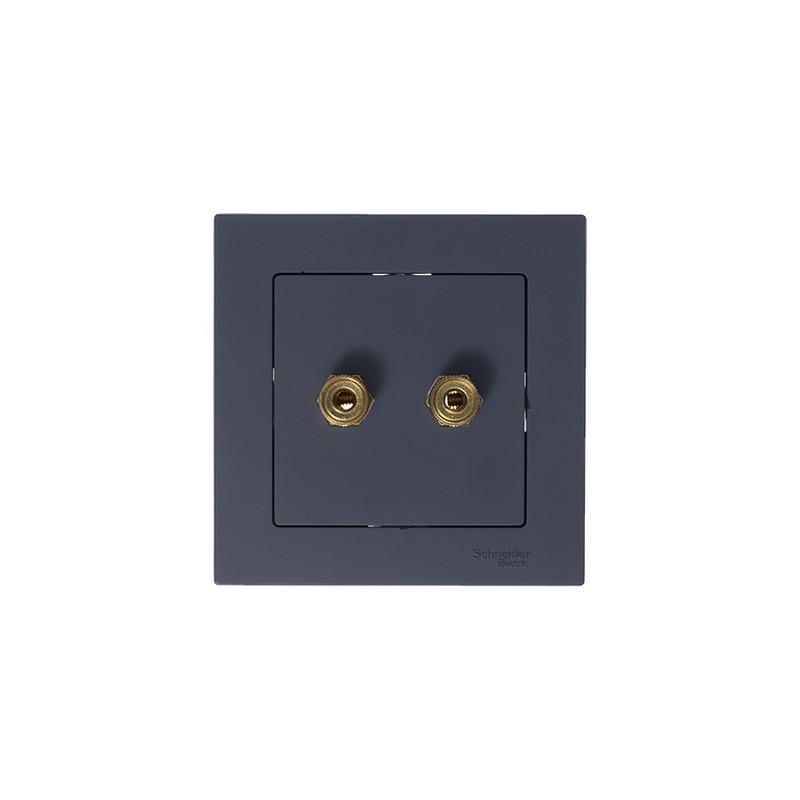 Аудиорозетка Systeme Electric AtlasDesign Грифель двухместная ATN000787