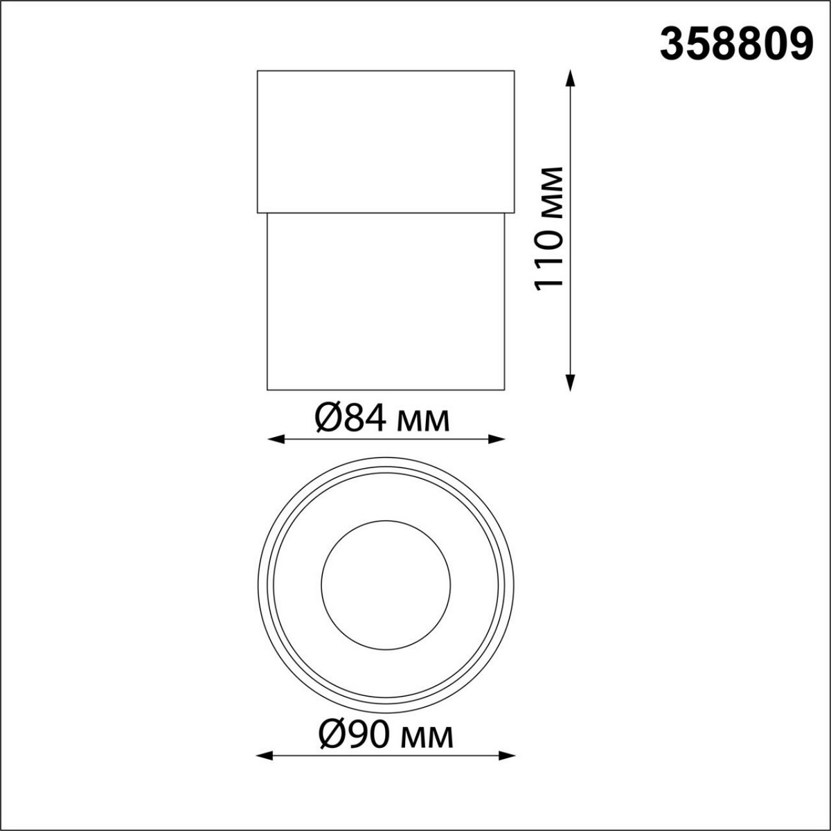 Светильник накладной светодиодный NOVOTECH 358809 GESSO