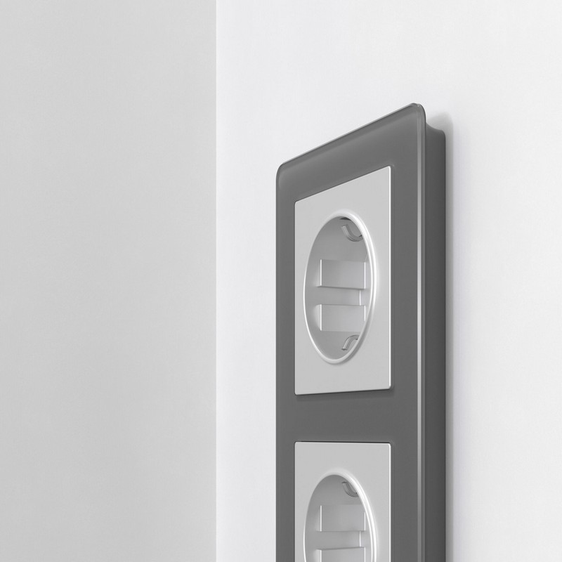 Рамки Werkel Acrylic Рамка Werkel на 2 поста Acrylic графит W0022704