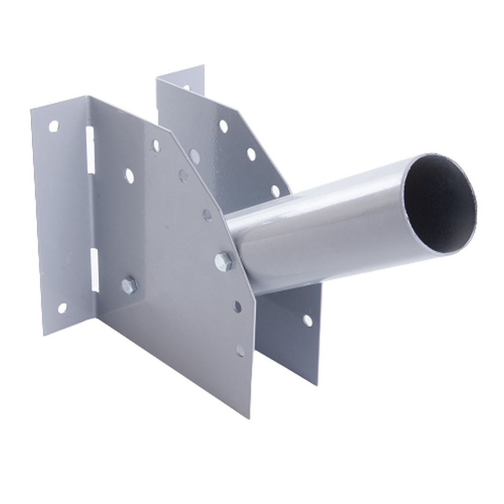 Консольные уличные светодиодные светильники на столб Кронштейн для уличных (консольных) светильников посадочный диаметр 60мм серый ДС-1 41429 