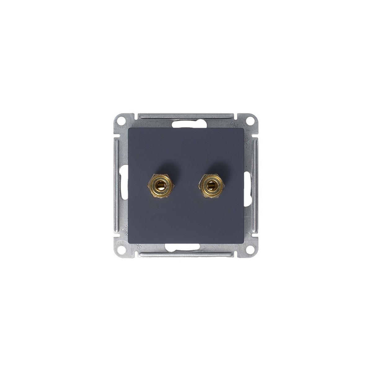 Аудиорозетка Systeme Electric AtlasDesign Грифель двухместная ATN000787
