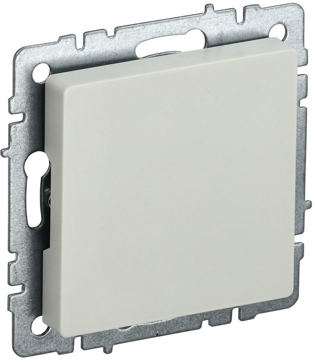 Заглушка IEK BRITE с суппортом МЗ10-БрКр бежевый BR-PL10-K10