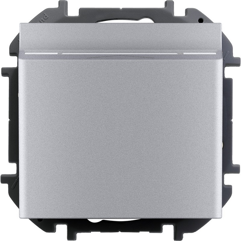 Выключатель Legrand INSPIRIA Алюминий для гостиничных номеров 673802