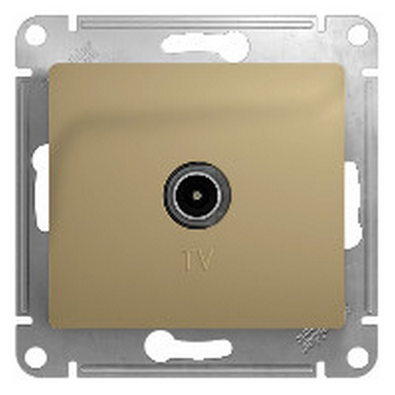 Розетка Systeme Electric Glossa Титан TV проходная 4DB GSL000492