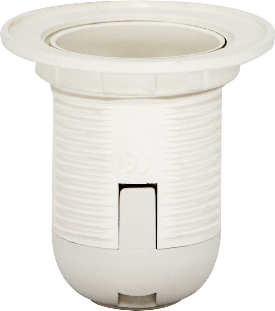 Патрон для ламп 250V E27 LH110 с кольцом белый 22348