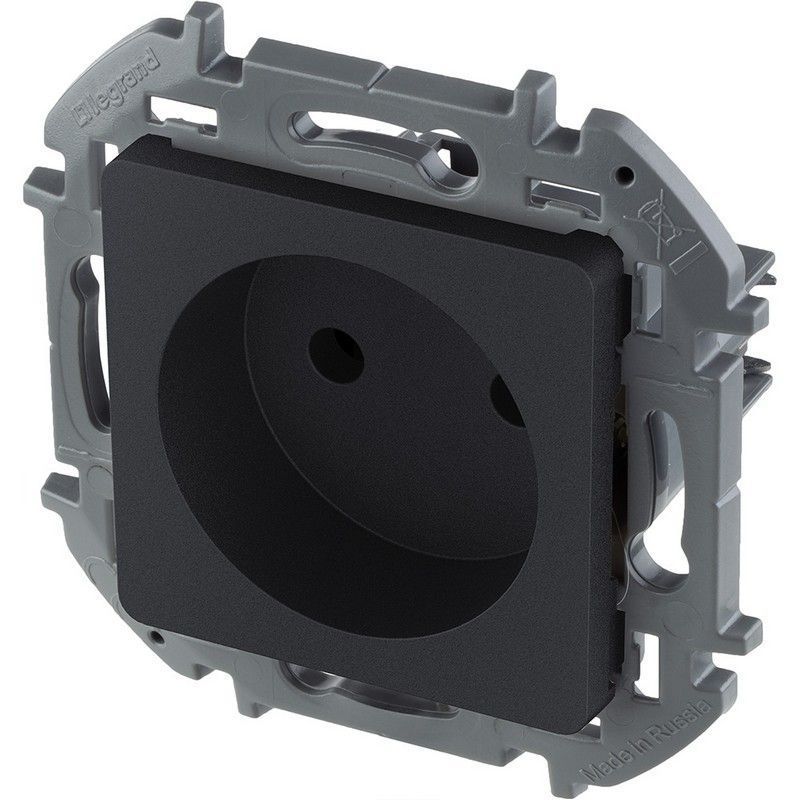 Legrand Inspiria Антрацит Розетка Legrand INSPIRIA Антрацит без заземления 16 А 250 В 673713