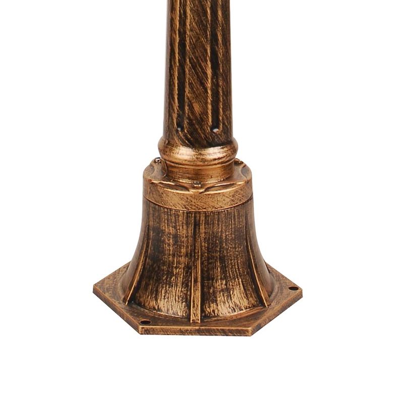 Уличные светильники столб Светильник садово-парковый Feron PL626 столб 60W 230V E27 205*180*1050мм черное золото 11619 