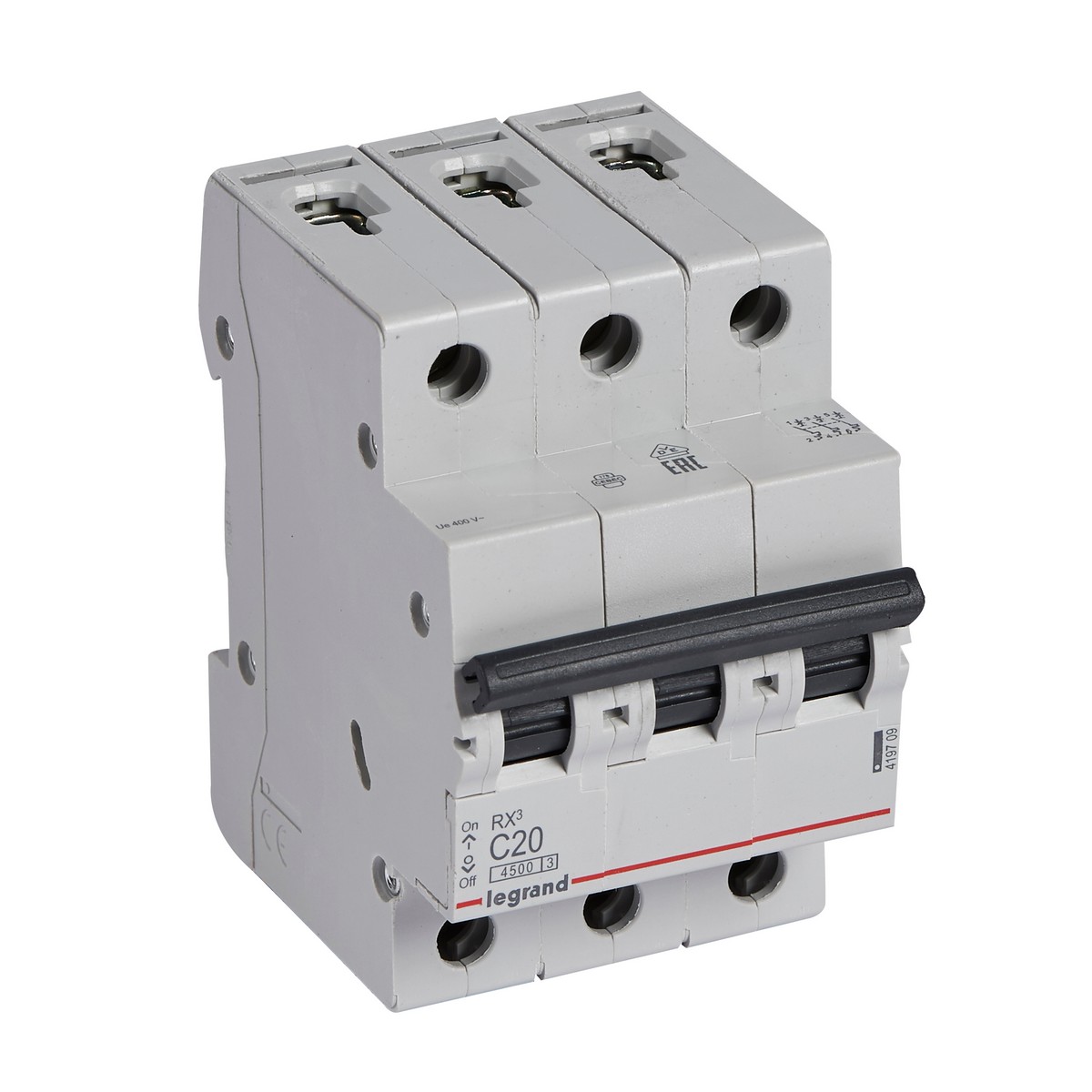 Автоматический выключатель Legrand RX3 3P 20A (С) 4,5kA 419709