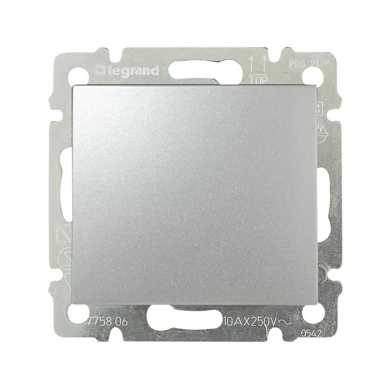 Переключатель Legrand Valena Алюминий перекрестный 1-клавишный 770107
