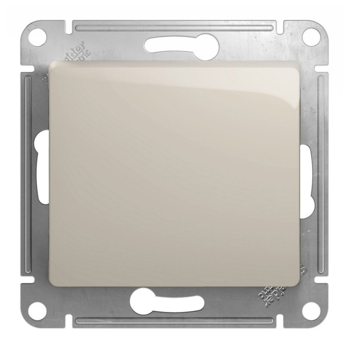 Glossa Молочный Переключатель 1-клавишный Systeme Electric Glossa Молочный GSL000961