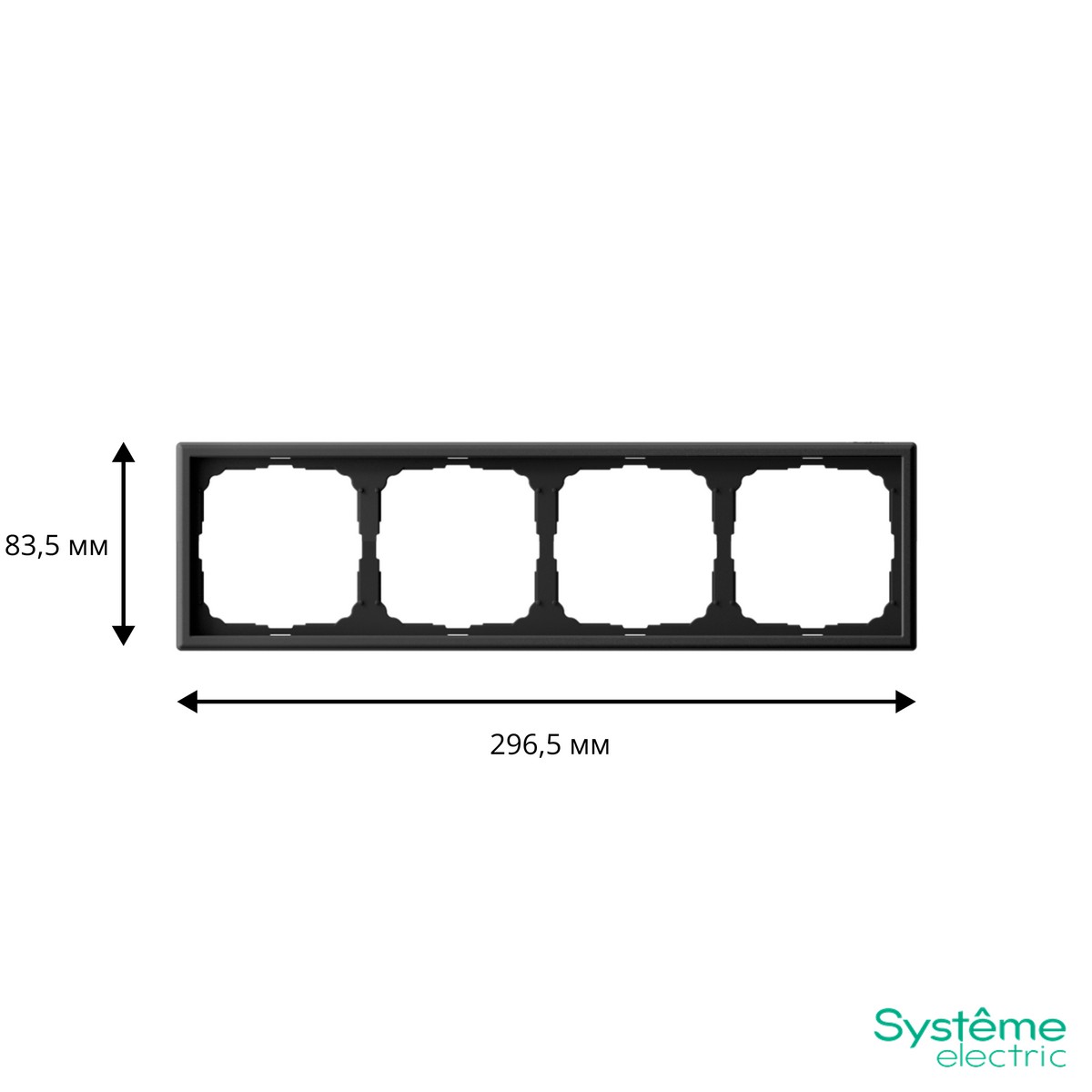 ArtGallery Карбон Рамка Systeme Electric ArtGallery Карбон 4-ая универсальная GAL001004