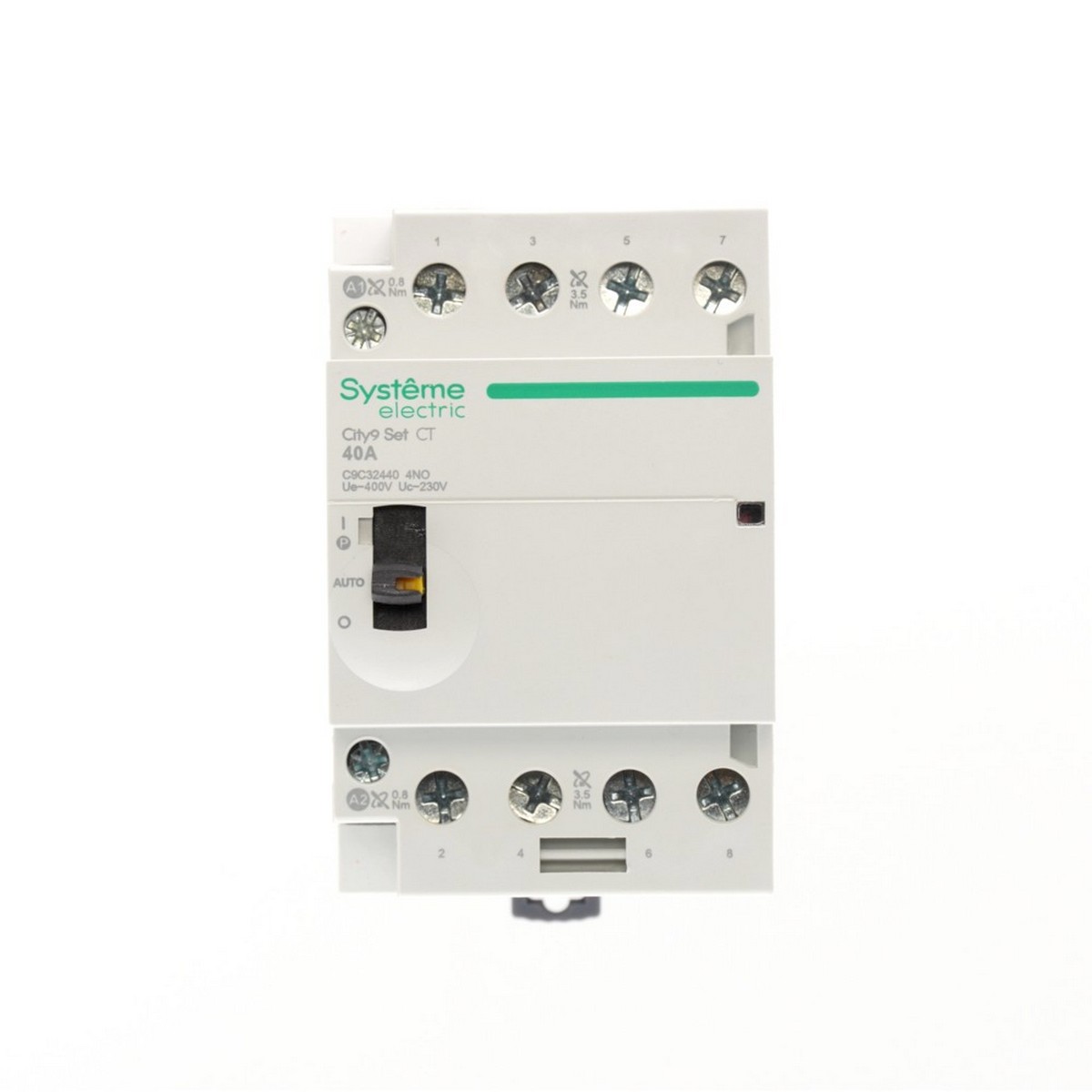 Контакторы Модульный контактор Systeme Electric City9 SET 4P 4НО 40A Ручное управление AC C9C32440 
