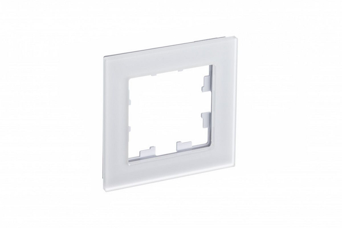Рамка Systeme Electric AtlasDesign Nature Матовое стекло белый 1-ая ATN330101