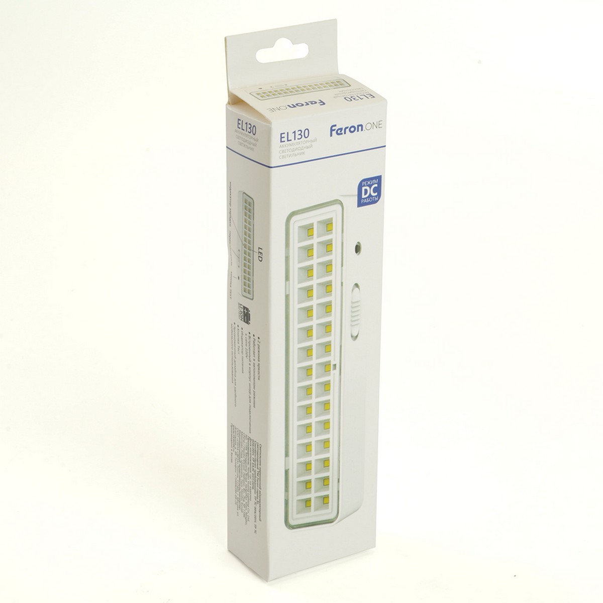 Светодиодные светильники ЖКХ Светильник аккумуляторный Feron.One EL130 белый 48987 