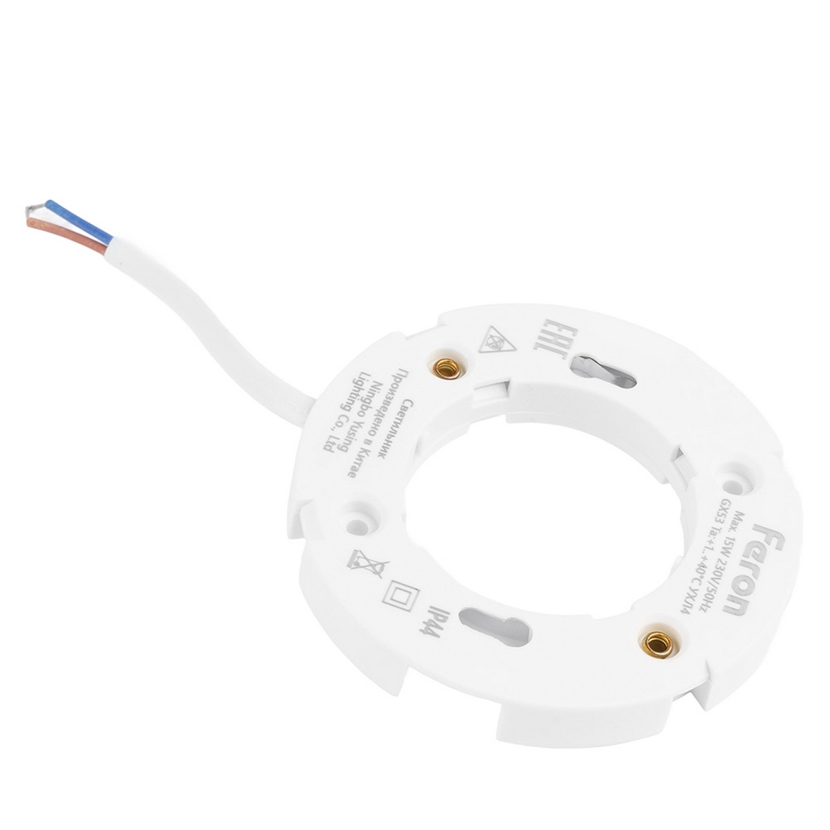 Светильник Feron встраиваемый 15W 230V GX53 Черный круг DL512 53306