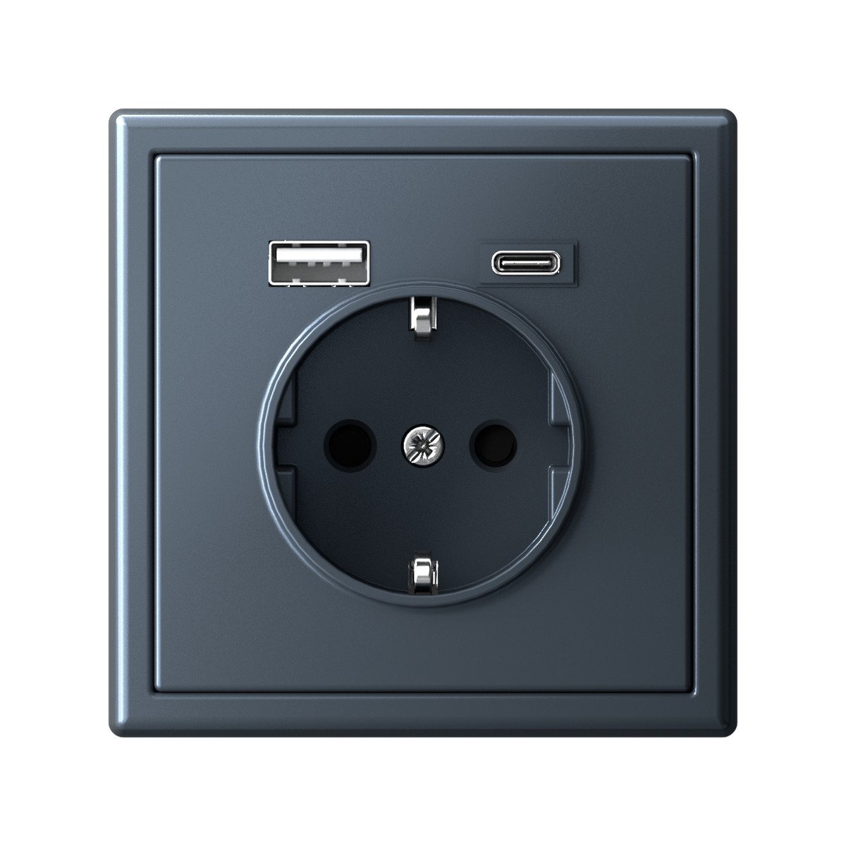 Розетка Systeme Electric ArtGallery Грифель 16А с 2 USB A+C 5В4А/30А 5В/15А GAL000732