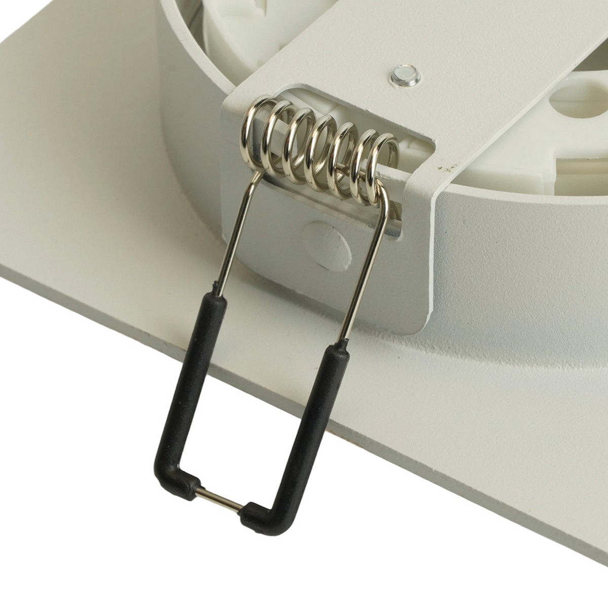 Встраиваемые светодиодные светильники Светильник встраиваемый Feron DL506 потолочный GX53 белый + серебро квадрат 51361 