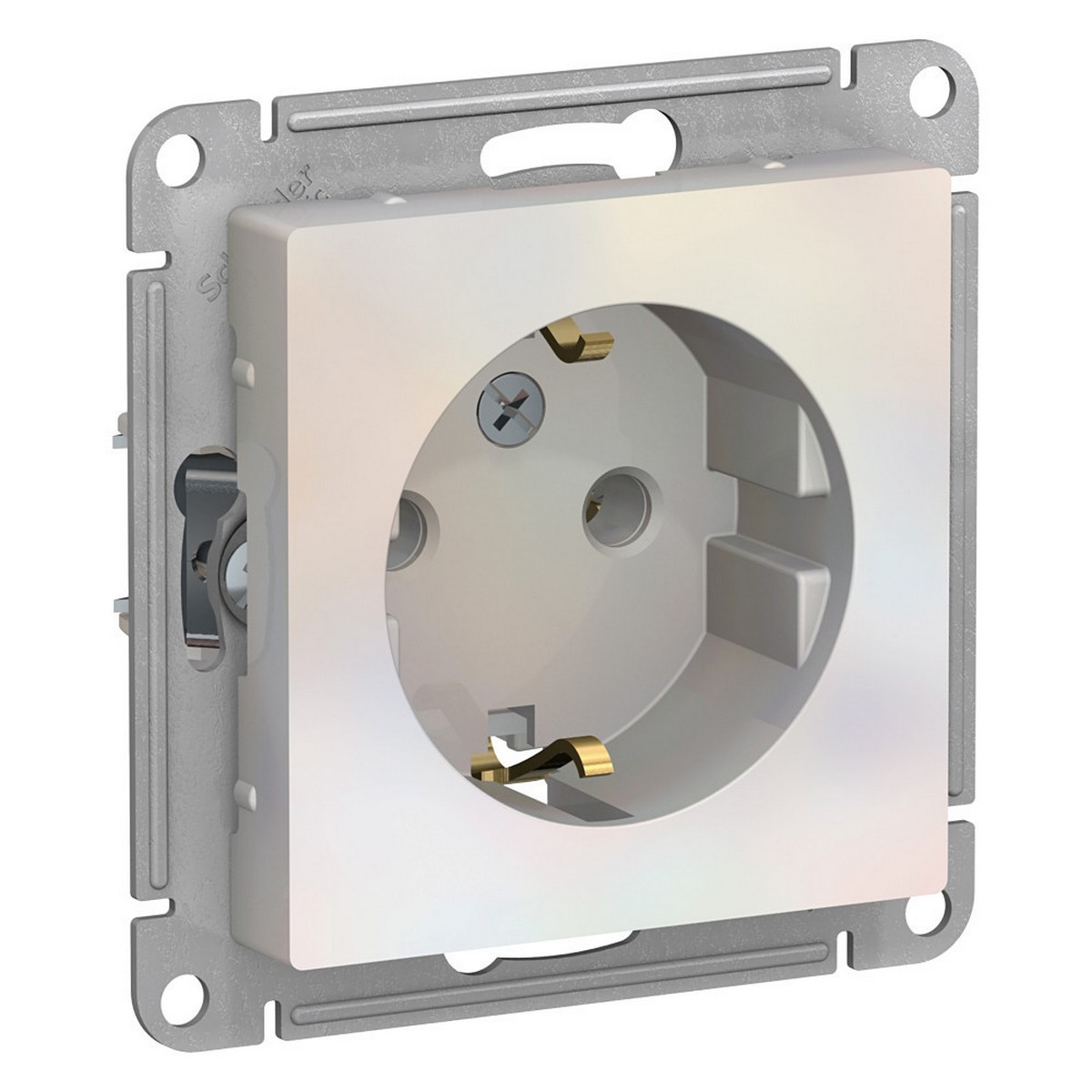 Розетка Systeme Electric AtlasDesign Жемчуг с/з, 16А, ATN000443