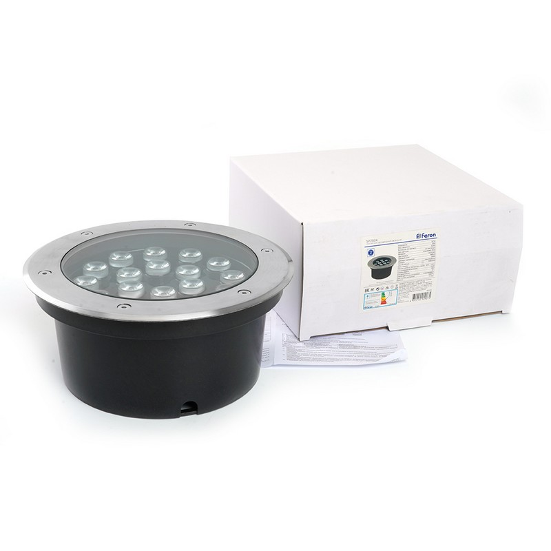 Светодиодный светильник тротуарный (грунтовый) Feron SP2804 20W 12V 3000K IP67 48348