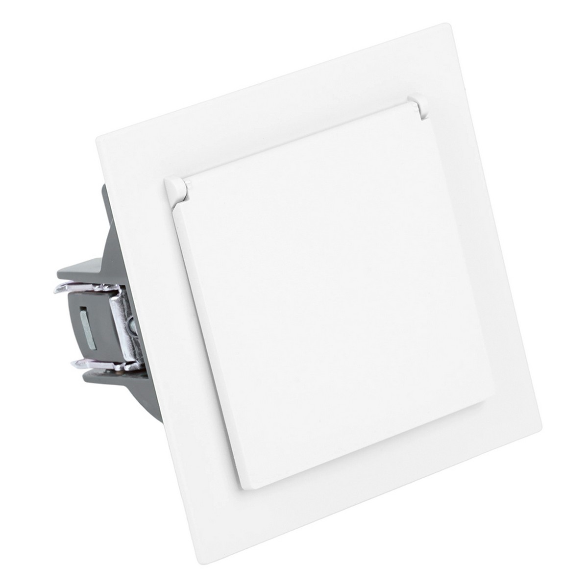 Мия - Розетки и выключатели Stekker Розетка 1-местная с крышкой с защ. штор STEKKER с/з Мия RST16-3112-01 белая магнолия 50441