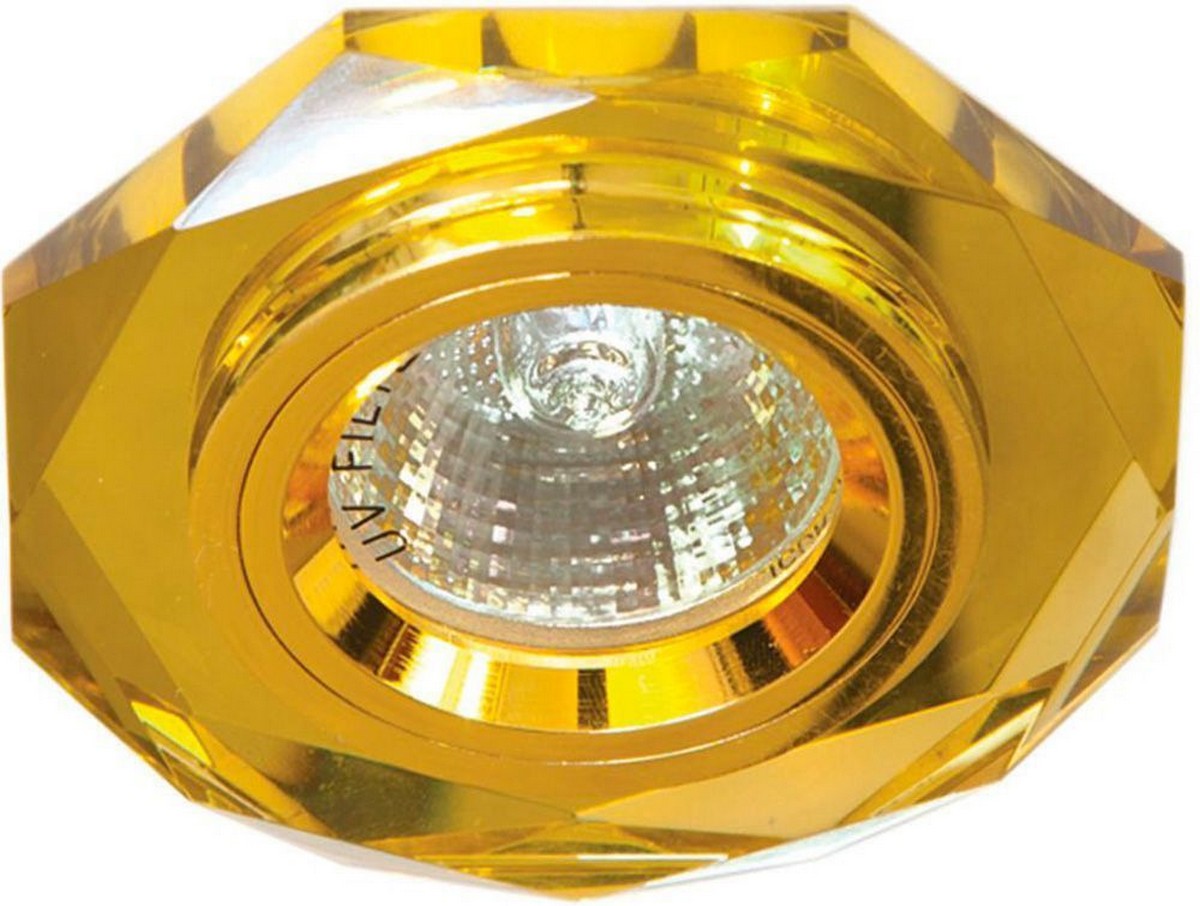 Светильник встраиваемый Feron 8020-2 потолочный желтый MR16 G5.3 19705