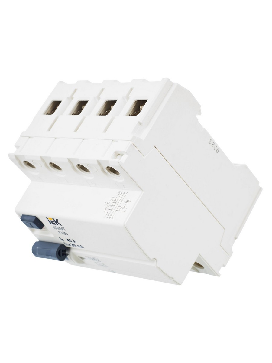 ВДТ УЗО IEK ARMAT R10N 4P 40А 30мА тип A AR-R10N-4-040A030