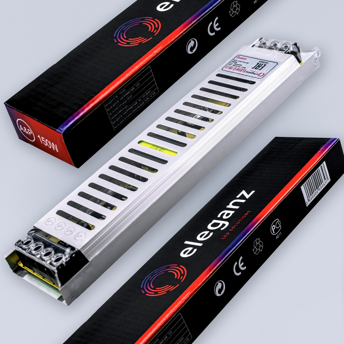 Блоки питания для светодиодной ленты Блок питания для светодиодной ленты Eleganz 12V 150W IP20 сверхузкий 1103 