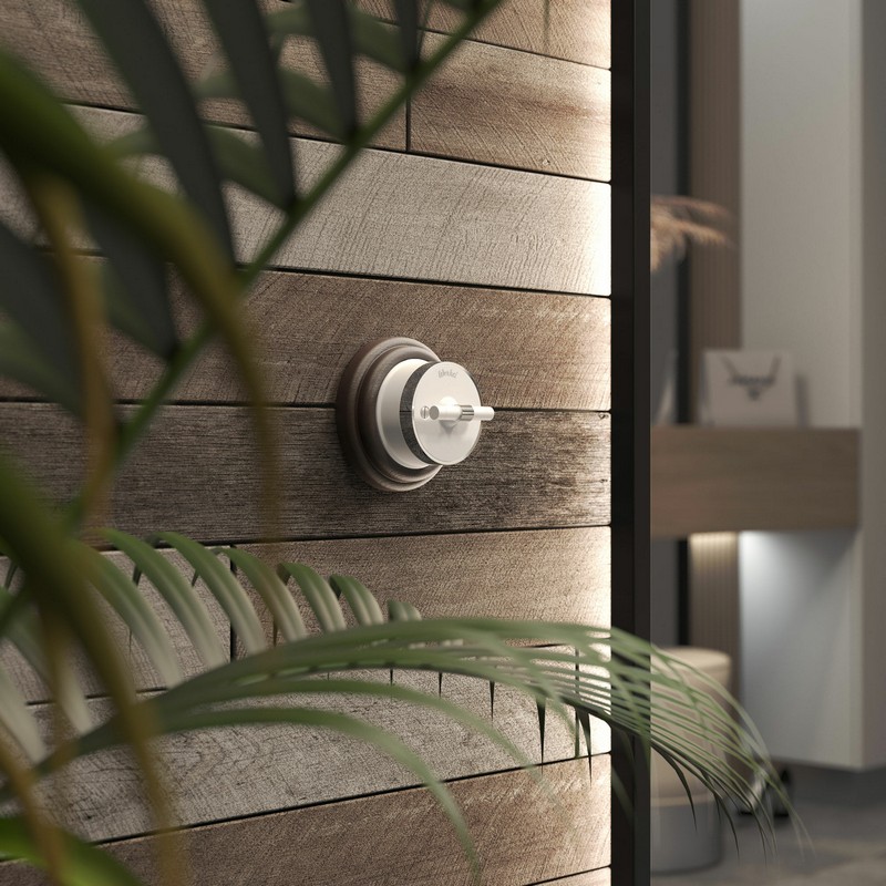 Werkel Ретро Выключатель Werkel на 4 положения двухклавишный (белый матовый/хром) W5822050