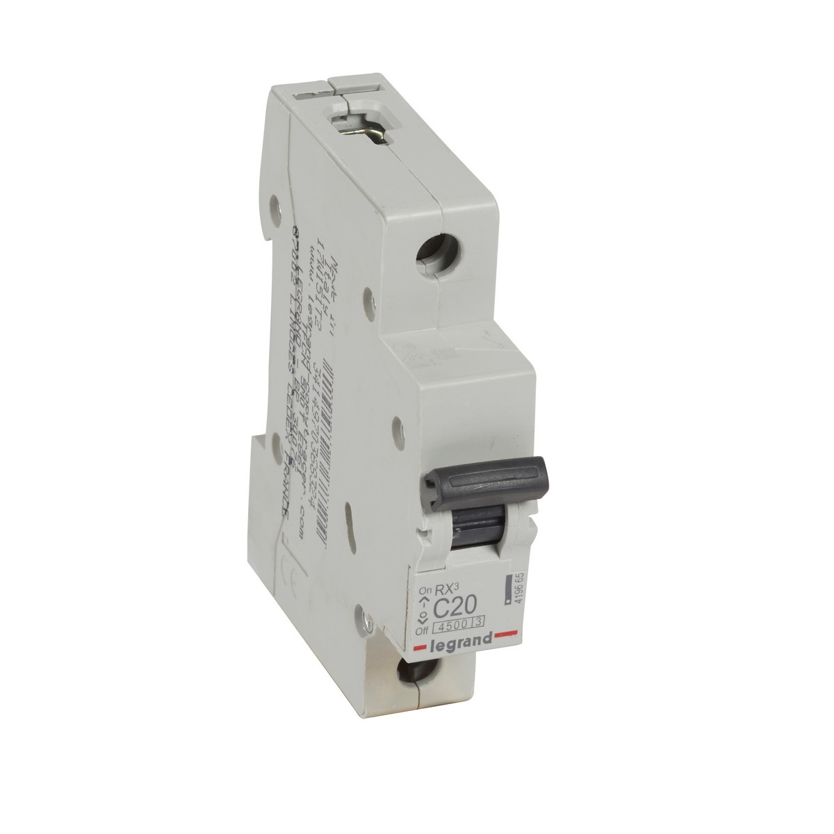 Автоматический выключатель Legrand RX3 1P 20A (С) 4,5kA 419665