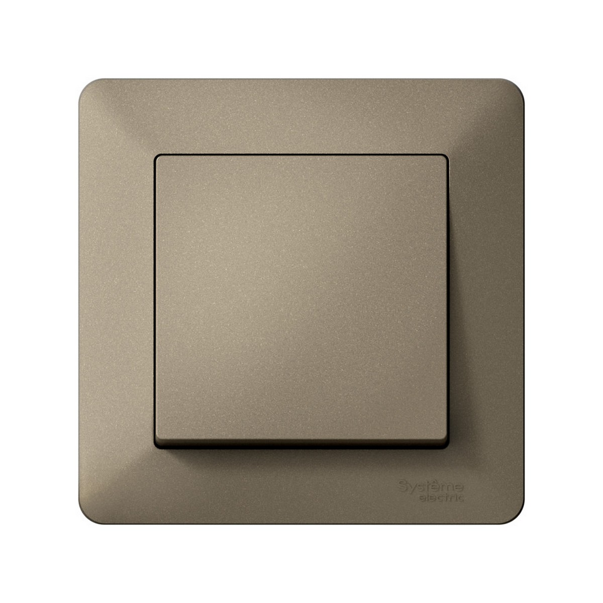 Рамка Systeme Electric AtlasDesign Air Шампань/дымчатый черный 1-ая ATN220501