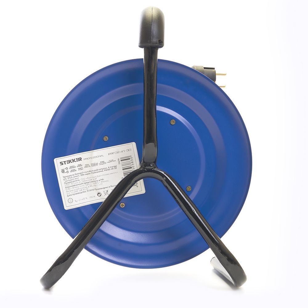 Удлинитель на металлической катушке с/з 4-м Stekker PRF02-41-30 30м 3*25 серия Professional 39296
