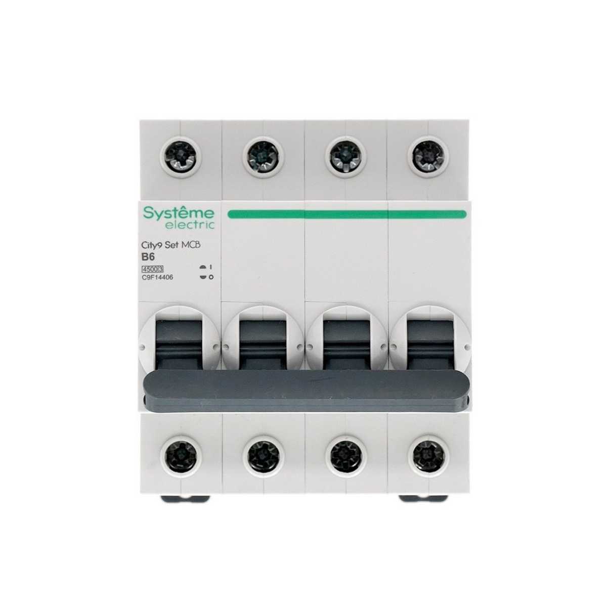Автоматический выключатель SE City9 Set (АВ) B 6А 4P 4.5kA 400В C9F14406