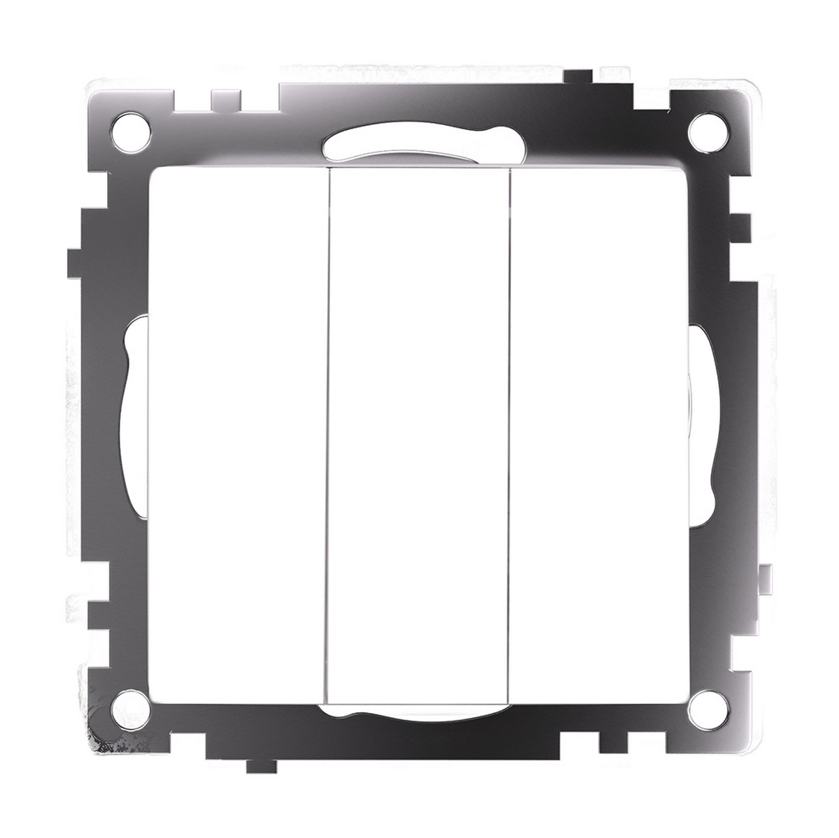 Катрин - Розетки и выключатели Stekker Выключатель 3-клавишный STEKKER GLS10-7108-01 250V 10А Катрин белый 49171