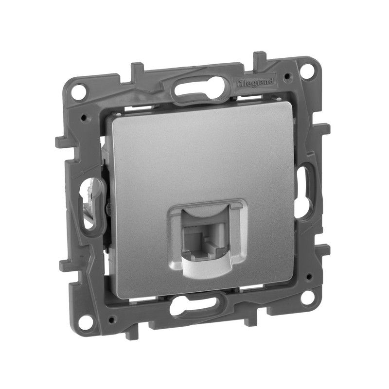 Legrand Etika Алюминий Розетка телефонная Legrand Etika алюминий (RJ11) 672440