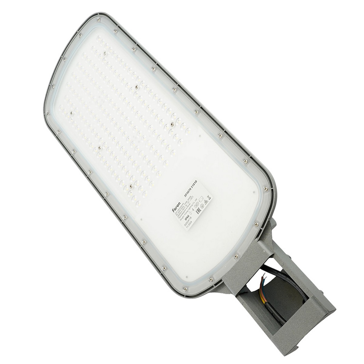Светодиодный уличный консольный светильник Feron SP3070 150W 4000K серый 51810