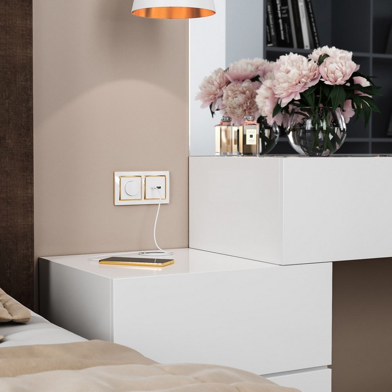 Рамки Werkel Snabb Рамка Werkel Snabb на 2 поста (белый/золото) W0021933